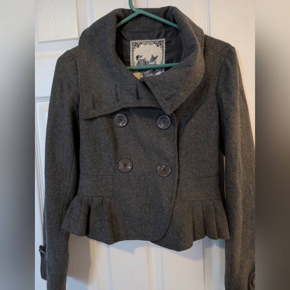 Forever Aubrey Women's Crop peacoat Size sm